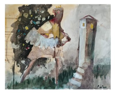 bijeg od mraka, 49×61, ulje na platnu ,400€